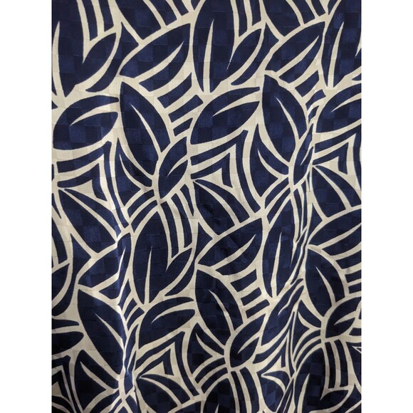 Maggie London by Jeannene Booher 100% Silk Blue Drop Waist Ruffle Hem Dress - Picture 10 of 11